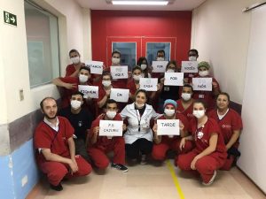 Profissionais da saúde do Hospital Marcelino Champagnat